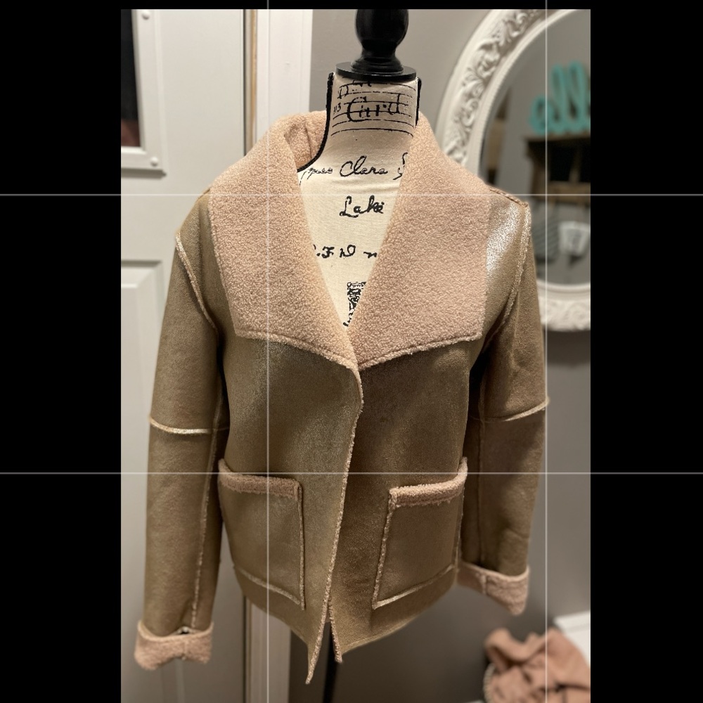 Manduka shearling jacket